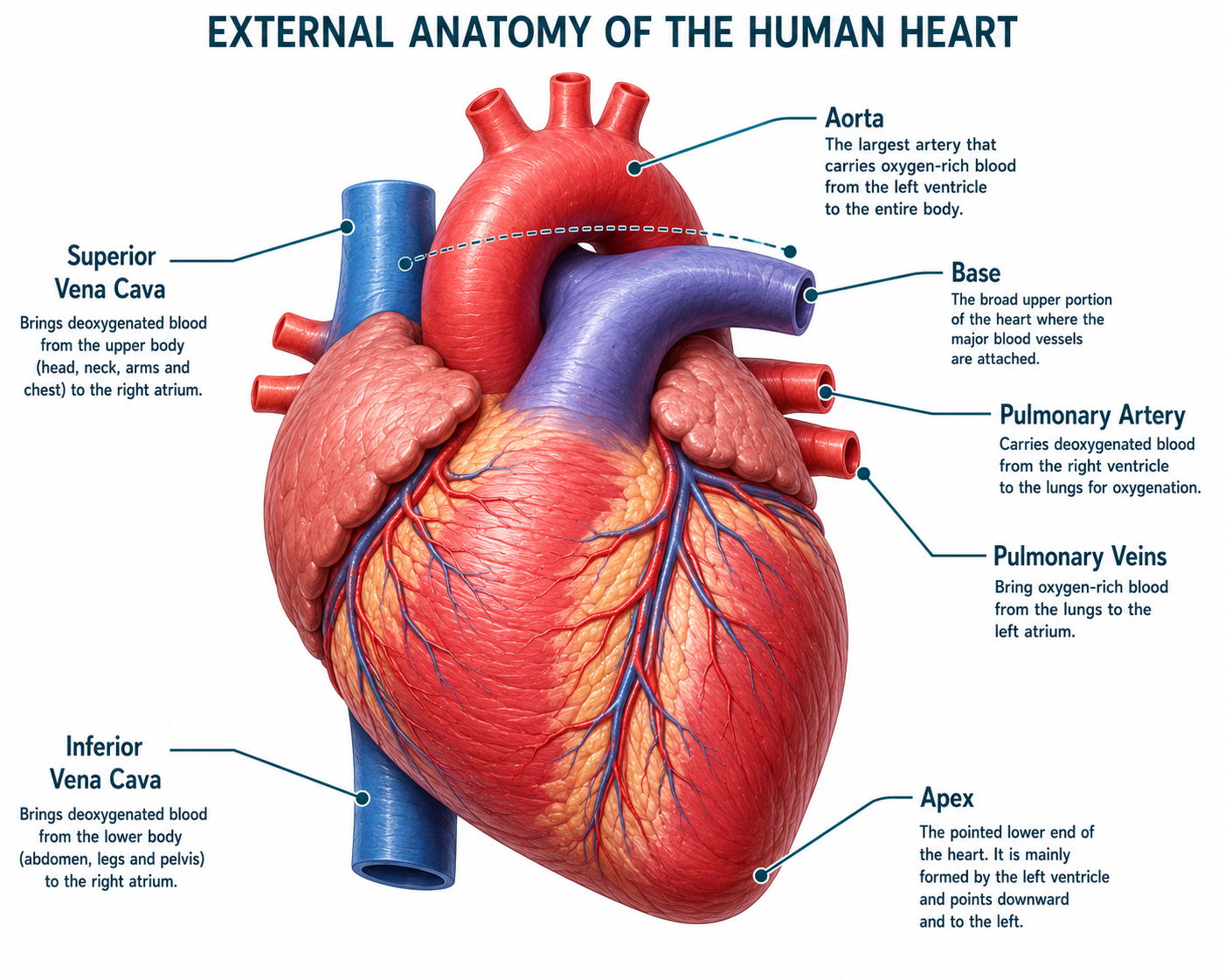 External Anatomy of Human Heart