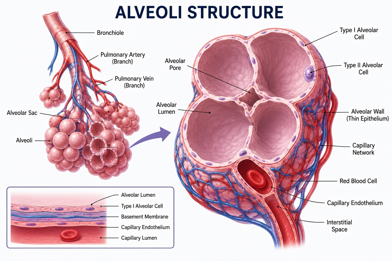 Structure of an Alveolus