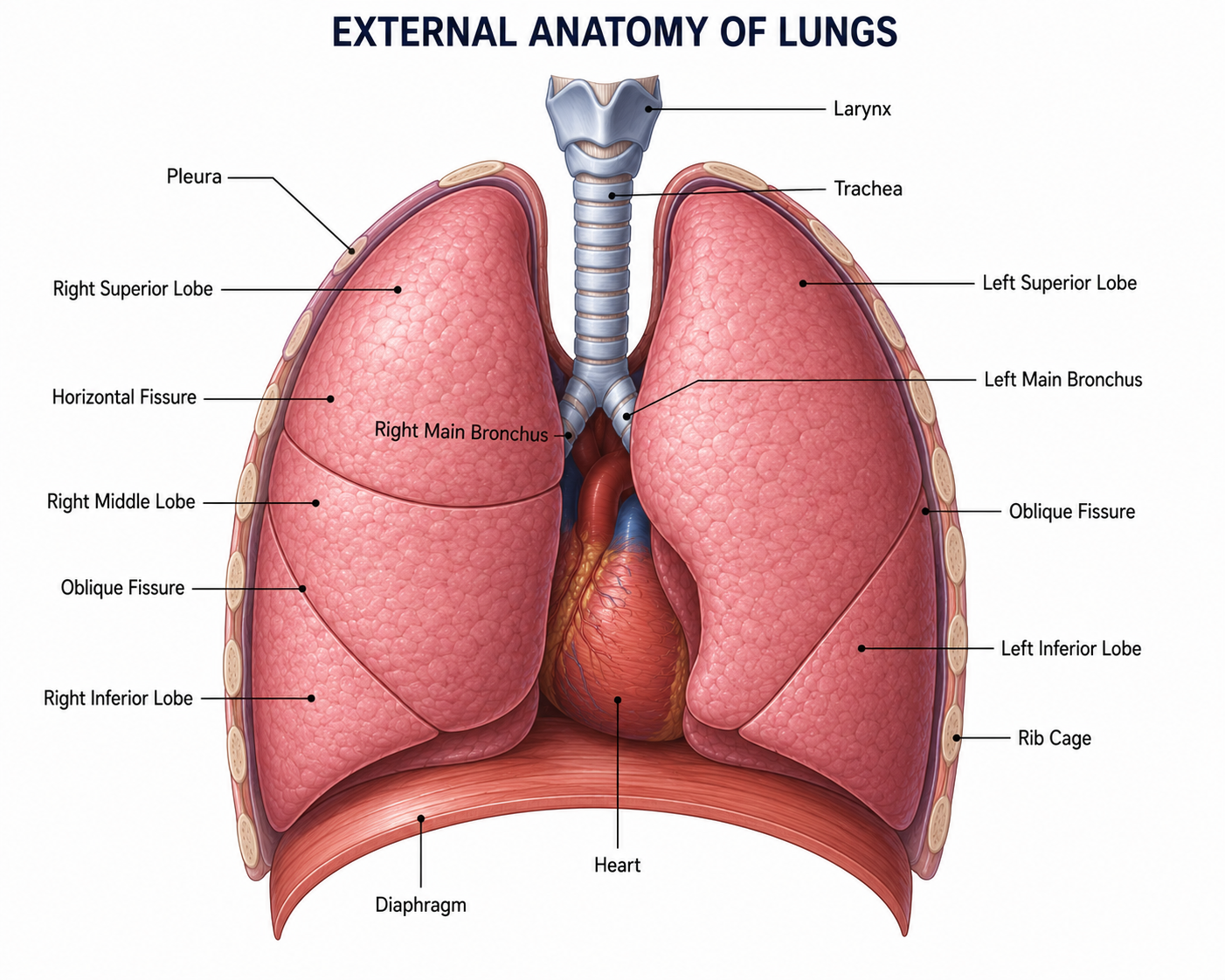 External Anatomy of the Lungs