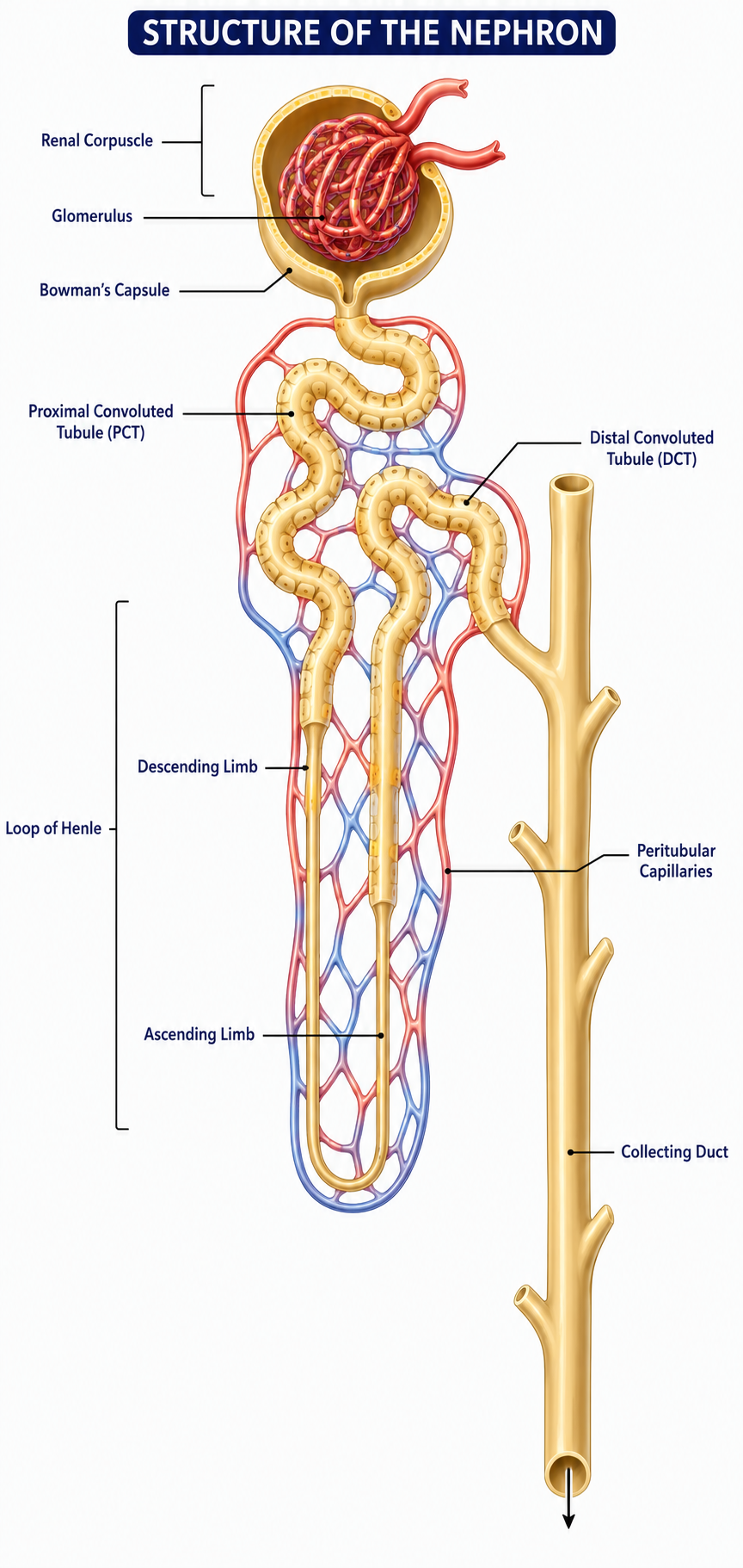 Labelled Nephron Structure